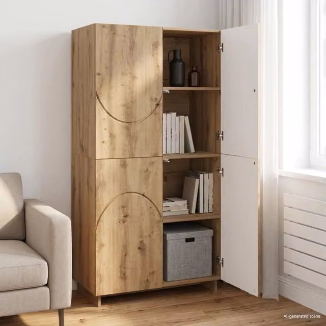 Credenza Rovere Artigianale 79 x 41 x 151 cm 3433117