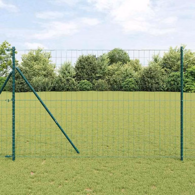 Recinzione esclusiva - Eurozaun, 1,5 x 10 metri, ferro rivestito in PVC, colore verde