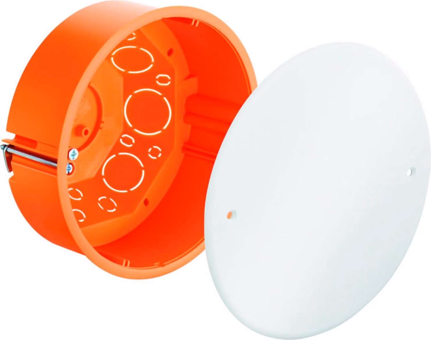 Scatola Kaiser per pareti cave Ø 120 mm profondità 65 mm, coperchio incluso, 1 pz.