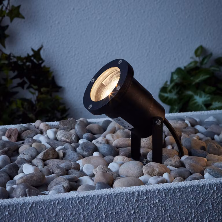 Lampada a LED da esterno, con luce bianco caldo (3000 K) - 16 cm