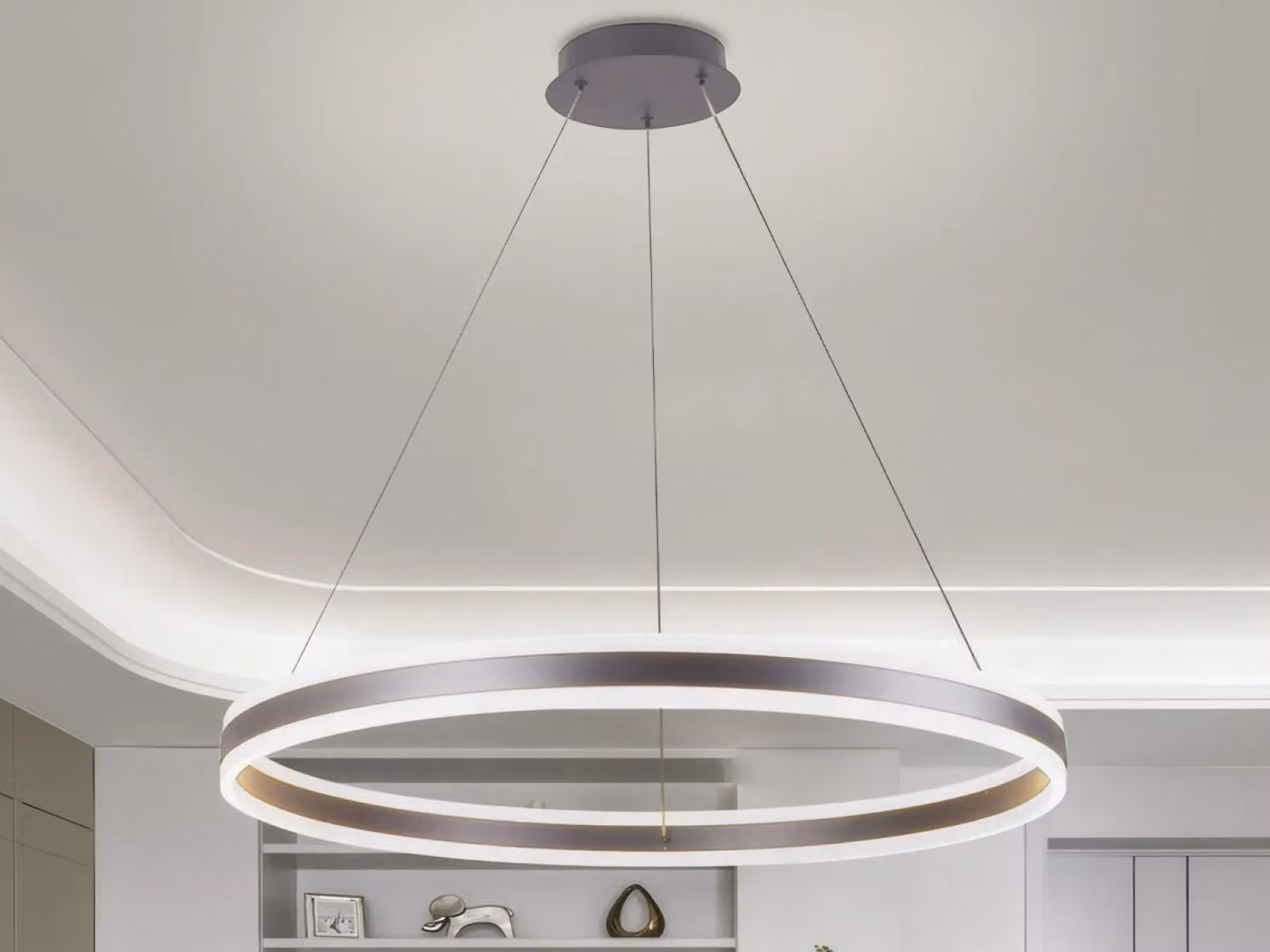 Lampada a sospensione a LED con cavo, inclusa telecomando, 110W