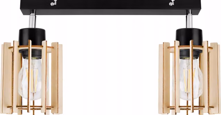Moderna Lampada A Sospensione A Led In Legno