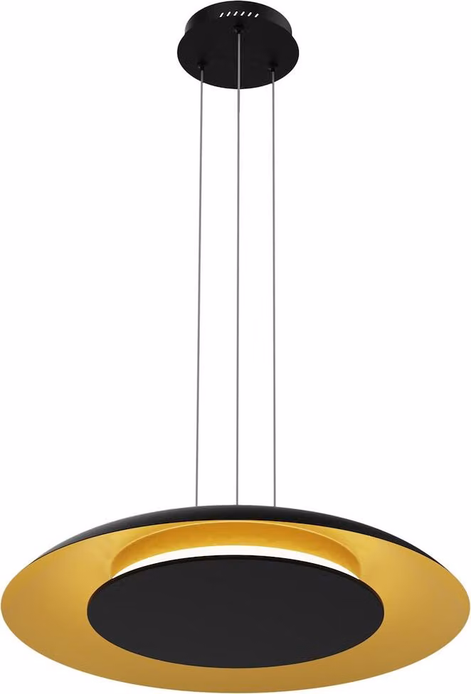 Lampada a sospensione Milagro PIATTINO Nero Oro 30W LED 3000K–6000K