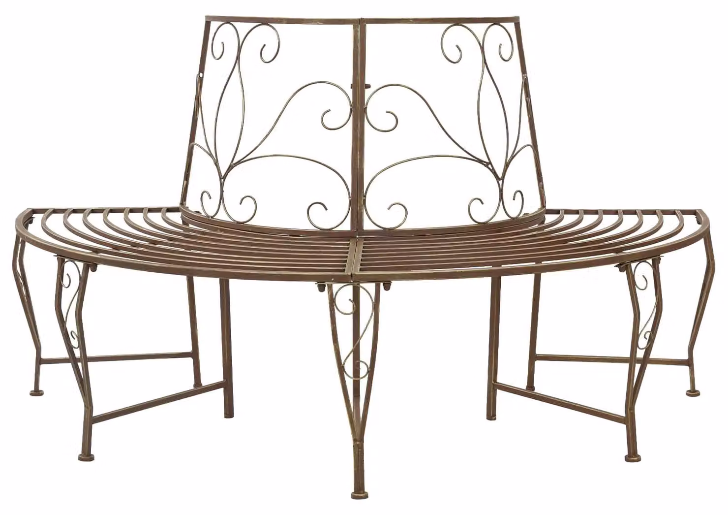 Panchina in legno 4 posti 160 x 80 x 89 cm Acciaio