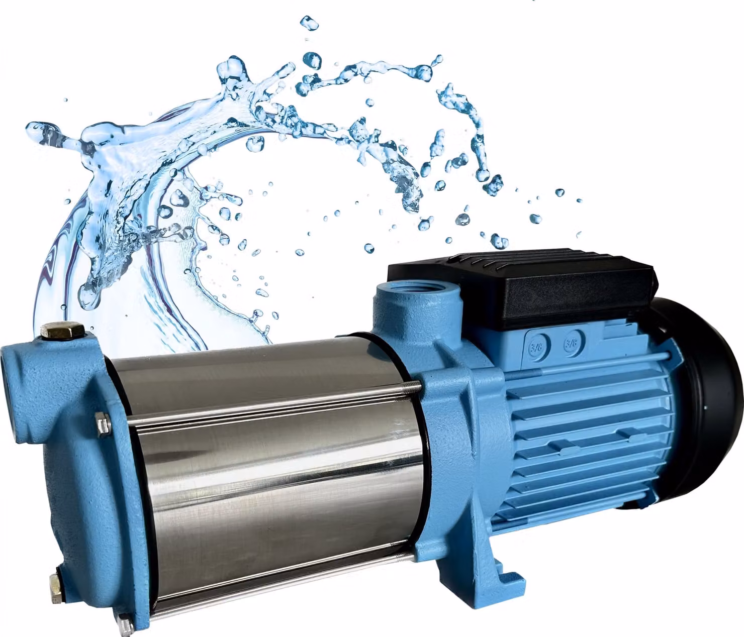 Pompa Hydrophore MH 1300 per acqua 5520L/H 1300W 230V Altezza Corsa 55M Pompa Irrigazione Giardino Superficie