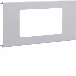 Mascherina doppia R7 per incasso con telaio in acciaio, compatibile con la parte superiore BRS da 120 mm, grigio chiaro