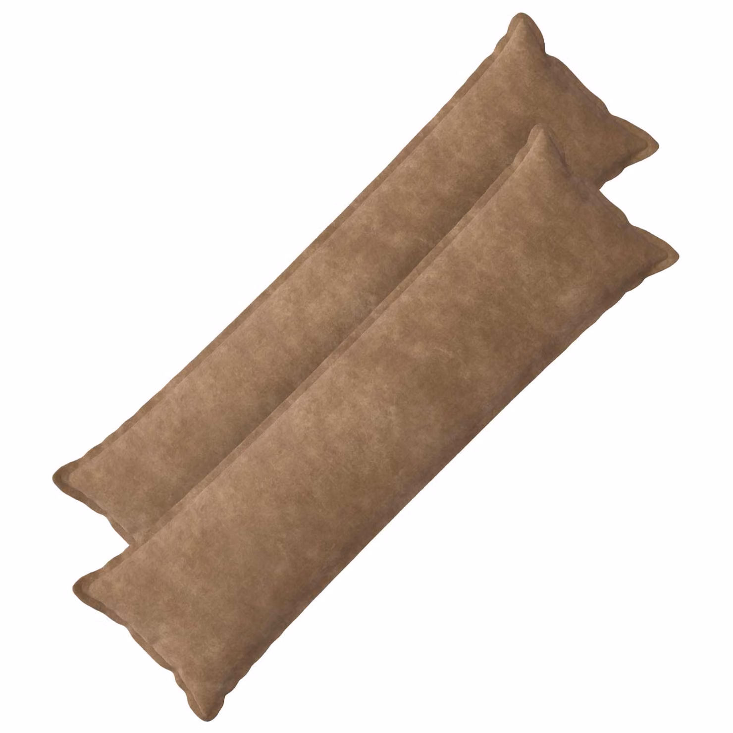 Set di 2 federe vidaXL HOUTEN color tortora in microfibra, L 145 cm x L 40 cm
