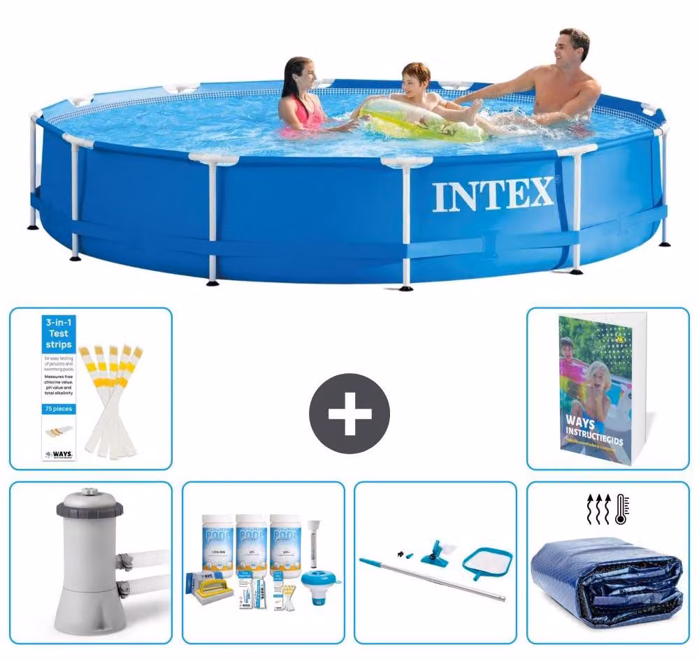 Piscina autoportante rettangolare - 366x76 cm - composta da 5 parti - modello S267