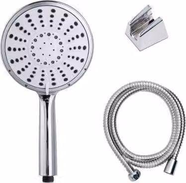 Soffione doccia con tubo flessibile, 5 funzioni