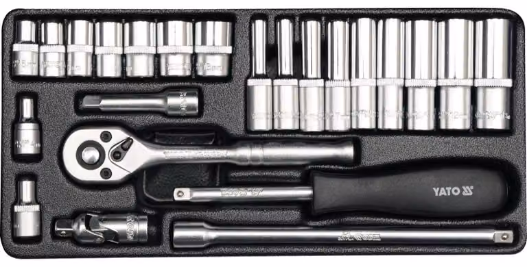Set di utensili da 1/4", 23 pezzi.