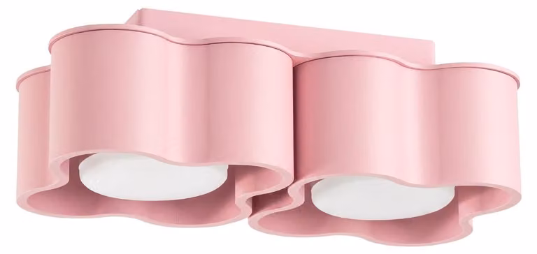 Plafoniera OVIO 2 rosa Gx53 2xGx53 10W alluminio 8x12x24,5cm Sollux Lighting