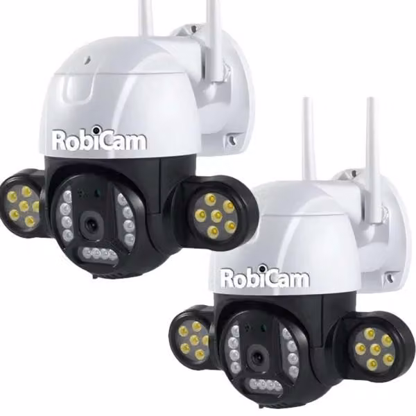 Kit 2 pezzi, telecamera esterna, NEW 496, iCsee, 4MP, HD, impermeabile
