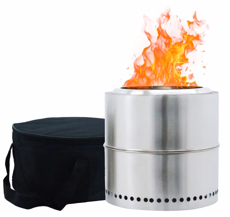 Focolare senza fumo - Diametro 37 cm - Acciaio inossidabile