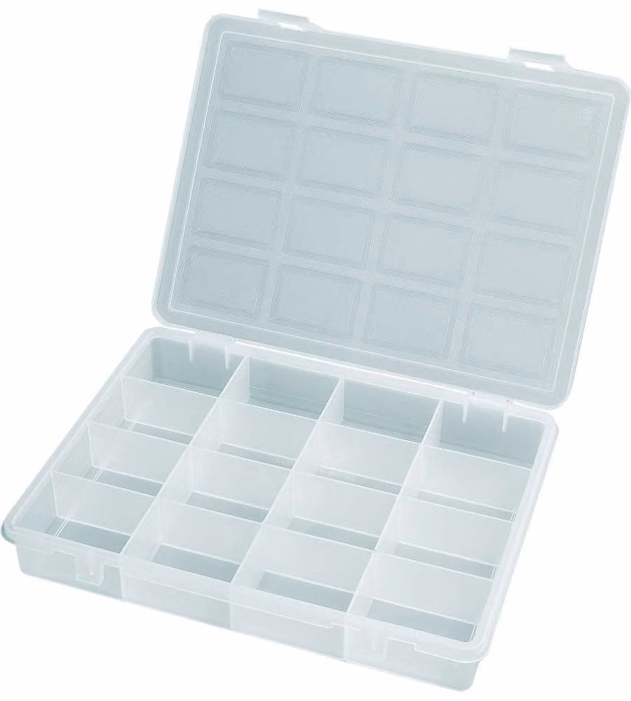 Art Plast Portaminuteria Trasparente - 16 Scomparti - 24.2x18.8x3.7 cm