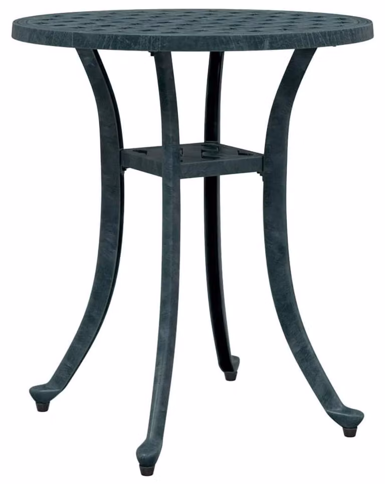 Elegante tavolo da giardino in alluminio pressofuso, diametro 48 cm