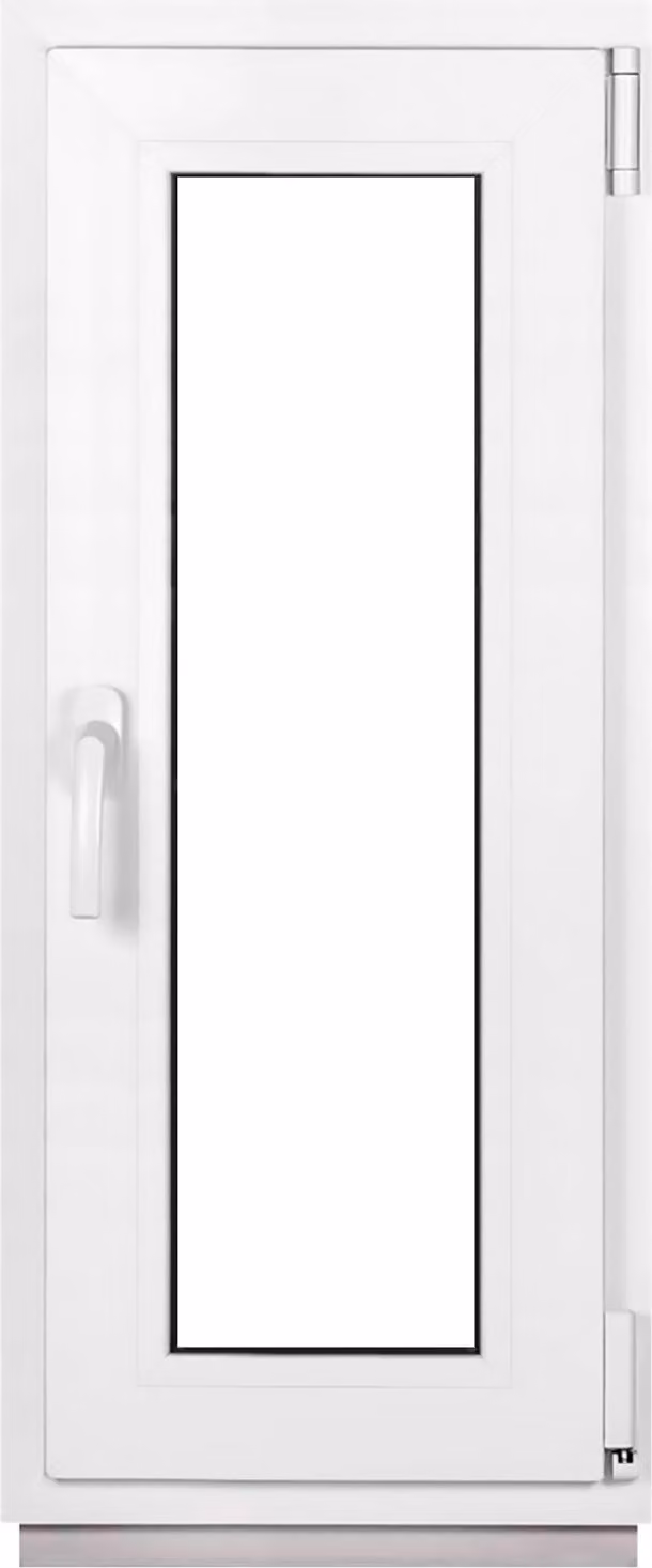 Finestre per cantina Framex Finestre in PVC bianche Larghezza x altezza 40 x 100 cm (400 x 1000 mm) doppia (32 mm) rotazione/inclinazione DIN destra - Premium - Tutte le misure