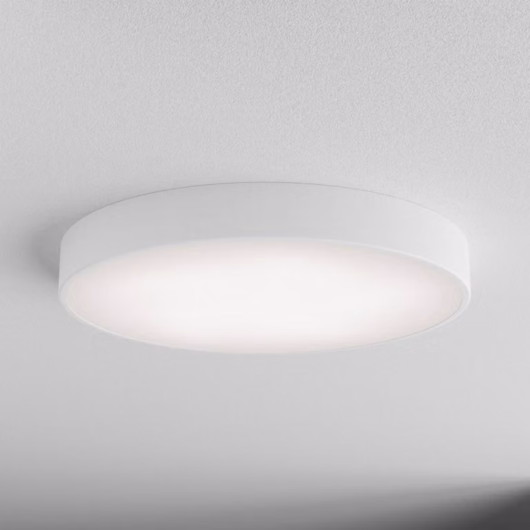 Plafoniera con sensore di movimento Cleo 600 TEMAR LIGHTING, Bianco / Opale, Soggiorno / Sala da pranzo, Metallo, Moderno, Plafoniera