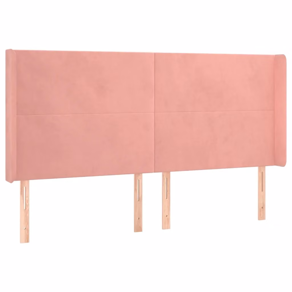 Testiera con Orecchie Design Mania in Velluto Rosa L: 183 cm, P: 16 cm, H: 118-128 cm – 2