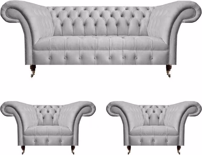 Sofagarnitur 3+1+1 Sitzer Polstermöbel 3tlg Set Polster Möbel Wohnzimmer