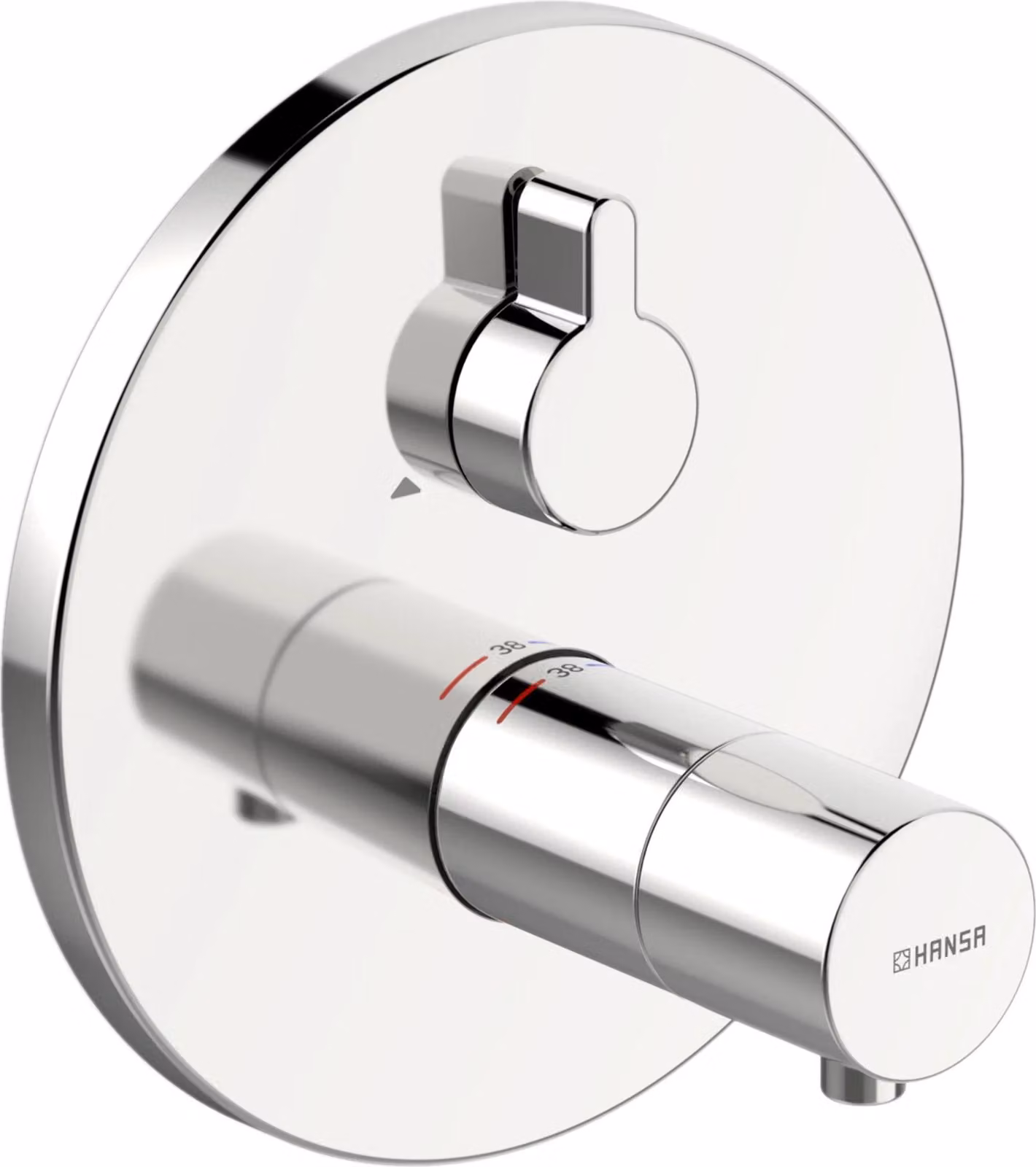 Hansa Varox Pro Set di montaggio completo per miscelatore doccia, rosetta rotonda, cromato, 1 pz.