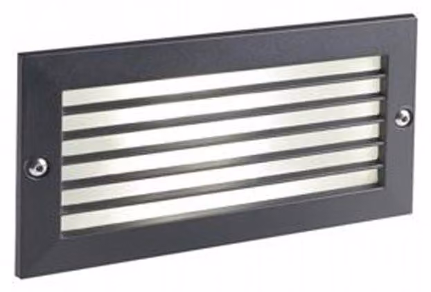 Segnapasso Esterno Incasso Chiuso Escape Alluminio E Vetro Nero Led 10W 4000K