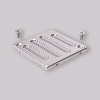 GRIGLIA INOX PER SIFONE DOCCIA AVVITATA 8x8 cm