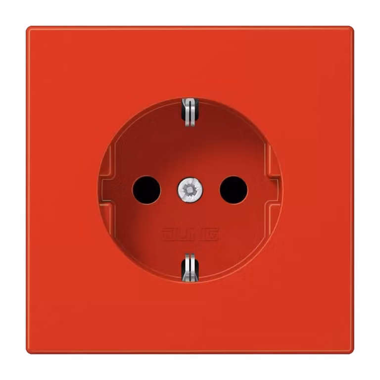 Jung LS1520BFKIRT Presa SCHUKO® 16 A 250 V rossa