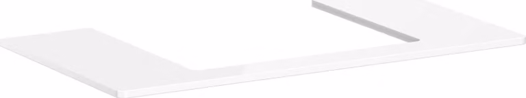 hansgrohe Xelu Q Console avec découpe au centre, 980x550, pour vasque à poser 600x480mm, polie, 54110050, 54110050