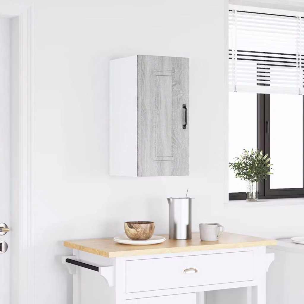 Pensile da cucina vidaXL Kalmar moderno in legno e MDF Grigio Sonoma L: 60 cm, H: 31 cm, P: 30 cm