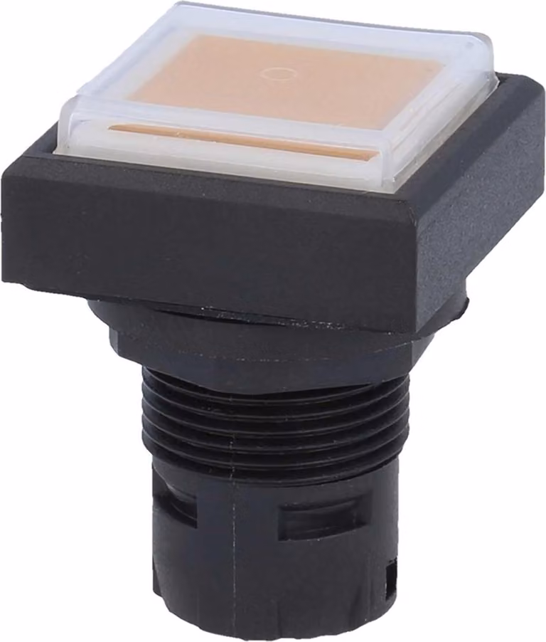 Georg Schlegel Pulsante a membrana illuminabile, quadrato, QUARTRON corsa 3,0 mm - 1 pezzo