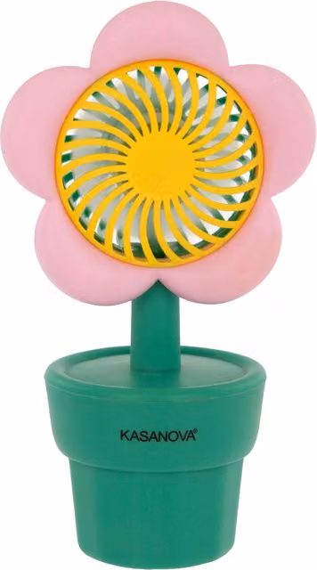 Mini ventilatore senza fili ricaricabile in plastica colore rosa