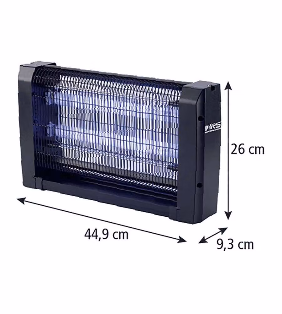I.R.S. Zanzariera Elettrica 20W Nera per Ambienti Fino a 80 m²