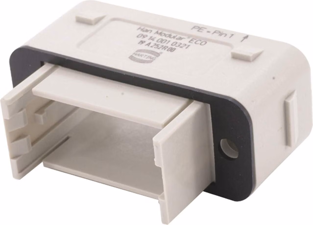 HARTING Han Modular ECO Custodia aggiuntiva per 2 morsetti (nella parte superiore) Grado di protezione IP65 - 1 pezzo