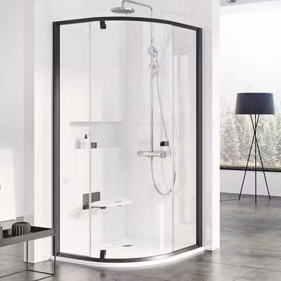 Cabina doccia RAVAK Pivot PSKK3-90 nero+trasparente 37677300Z1