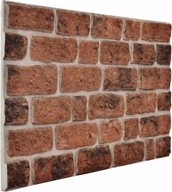 Set di 10 pannelli da parete adesivi vidaXL in polistirene con design geometrico moderno, colore marrone, L: 100 cm x P: 50 cm