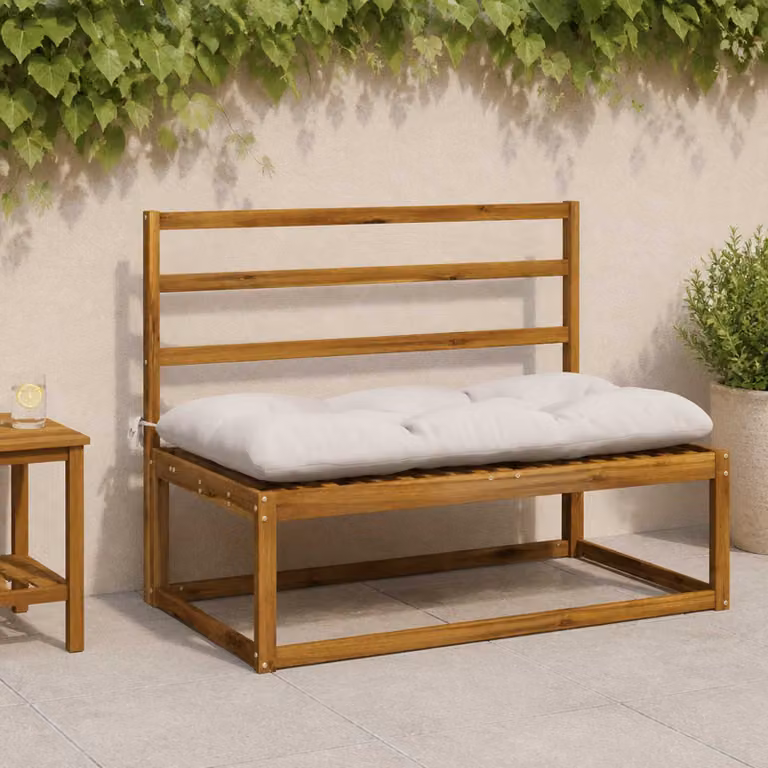 Cuscino per panchina vidaXL VIANEN bianco in poliestere con rivestimento rimovibile e resistente ai raggi UV