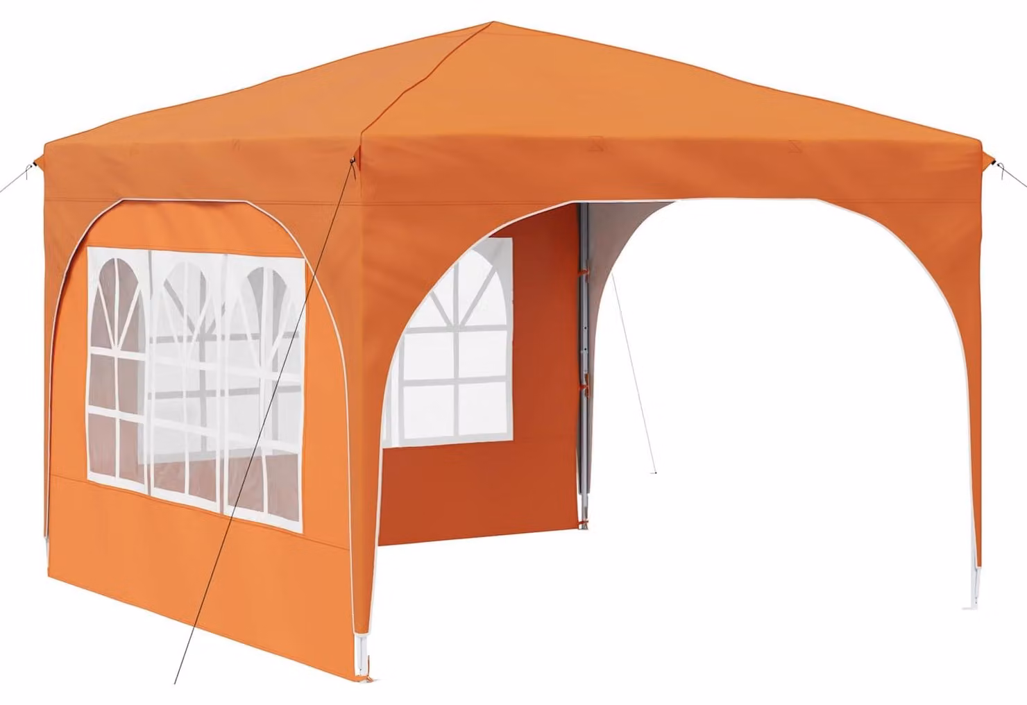Tenda per feste a pop-up 290 x 290 x 245 cm Arancione