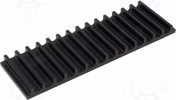 1 radiatore: con alette sagomate, altezza: 10 mm, modello SK105/50/SA, lunghezza: 50 mm, colore: nero, larghezza: 159 mm