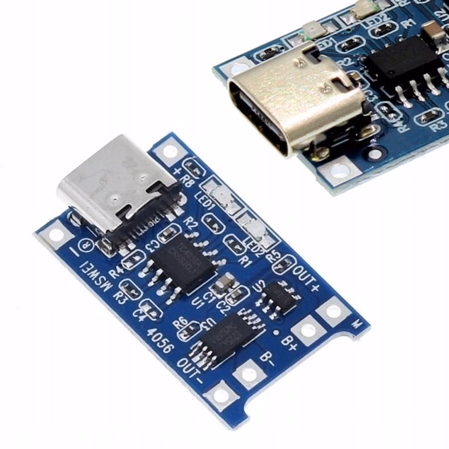 Rosfix Caricabatterie per Batterie Agli Ioni di Litio – USB Tipo C | 5 V 1 a | Protezione da Sottotensione | Design Compatto 28 x 17 mm