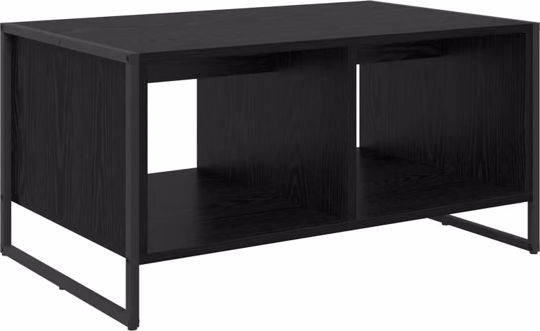 Tavolino da salotto Rovere Nero 80 x 50 x 40 cm