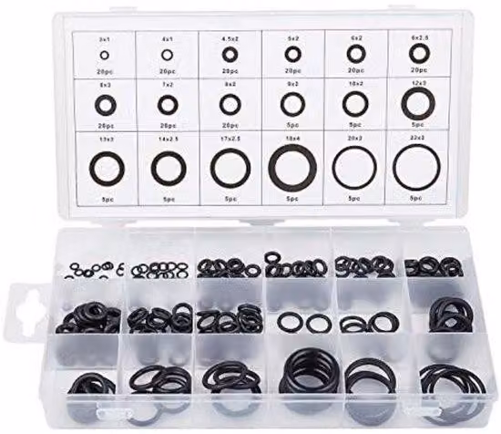 Set di anelli in gomma - Universali - Multiuso - 225 pezzi