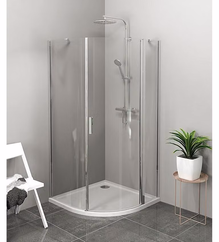 Polysan Zoom Line - Cabina doccia 900x900 mm, destra, alluminio/vetro trasparente ZL2615R