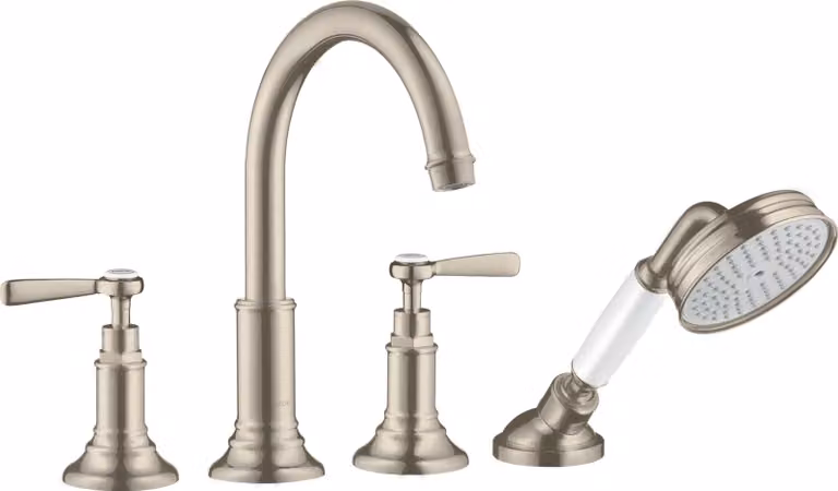 hansgrohe AXOR AXOR Montreux 4 trous pour bordure de carrelage, béqu'illes, projection 196mm, 16554820, 16554820