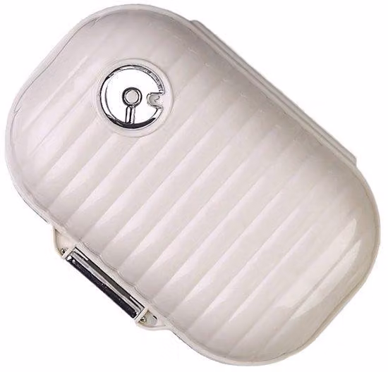 Set da viaggio, 7 pezzi, bianco