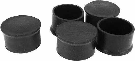 Copri-gambe per tavolo - a forma di sfera - 60 mm - nero - per mobili - dispositivi di protezione