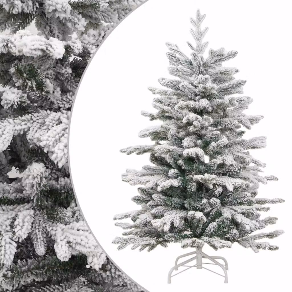 Maison Exclusive - Albero di Natale artificiale, pieghevole, con neve, altezza 180 cm