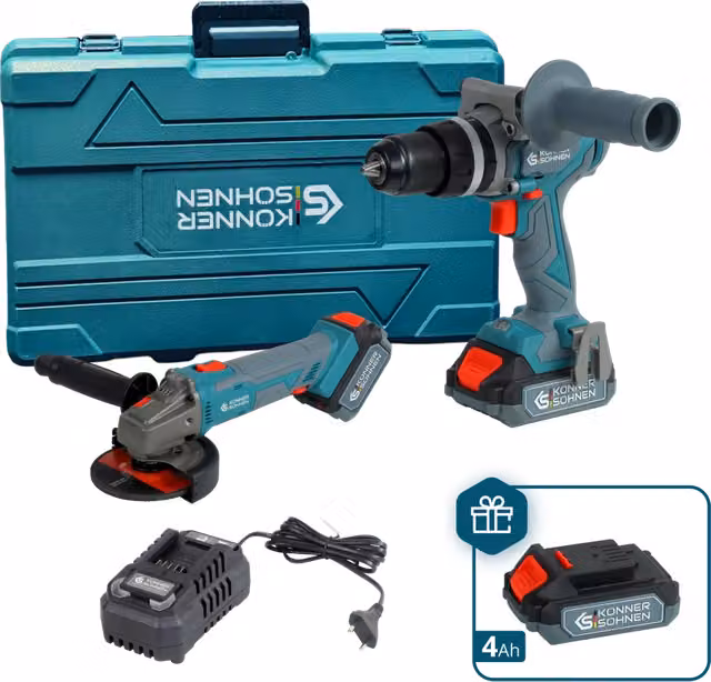 Set Master Senza Fili KS IDAGB 20V SET 1 PLUS Turchese con Batteria Ricaricabile