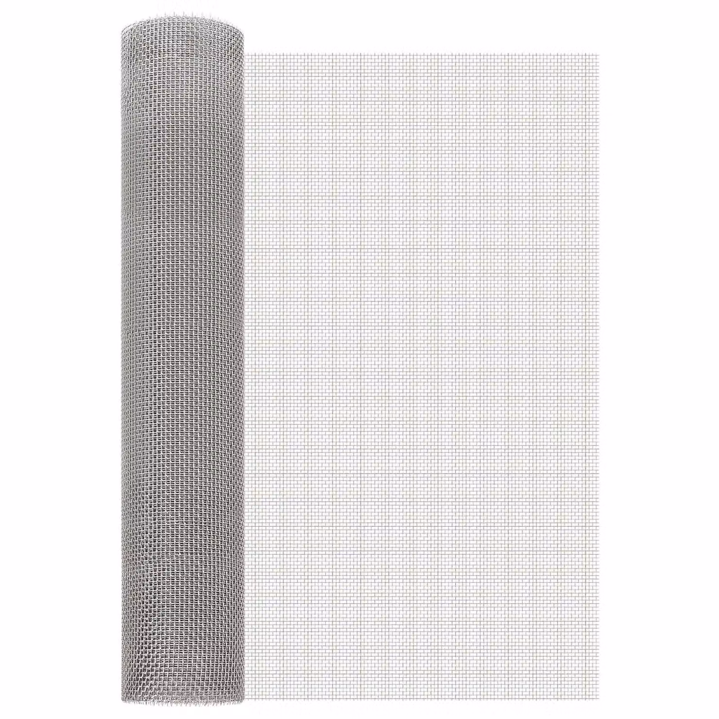 Rete per schermatura vidaXL in acciaio inossidabile Argento, L: 60 cm, P: 500 cm