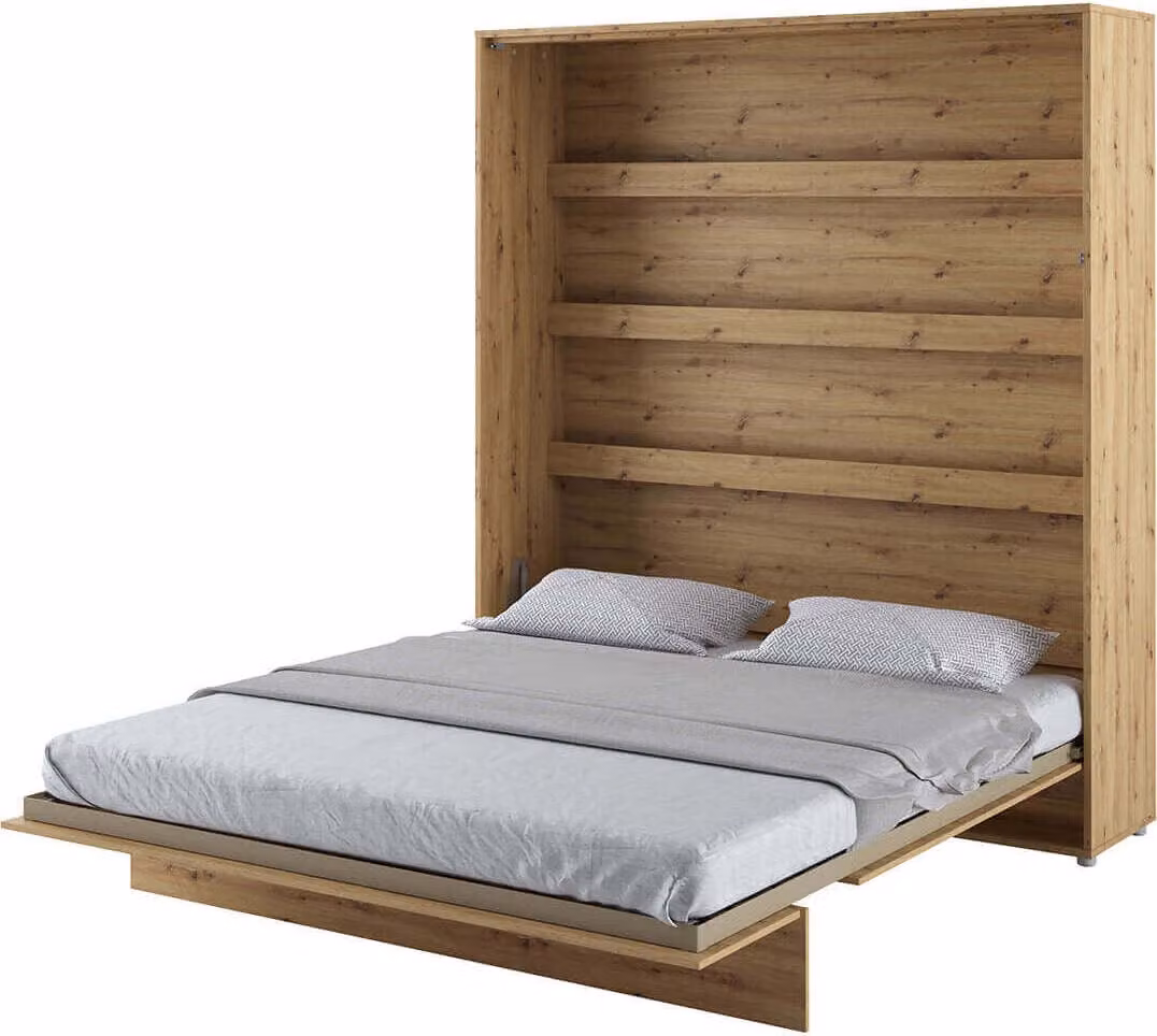 Letto a parete Armadio letto LETTO CONCEPT BC-13 Verticale 180x200 ROVERE ARTIGIANALE Letto pieghevole a parete, letto pieghevole ad armadio, armadio con letto pieghevole integrato, letto funzionale incl. rete a doghe