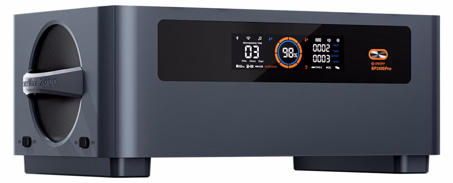 Batteria esterna da 2 kWh - Potenza di 2400 Watt - Per l'elettricità - Ideale per il campeggio